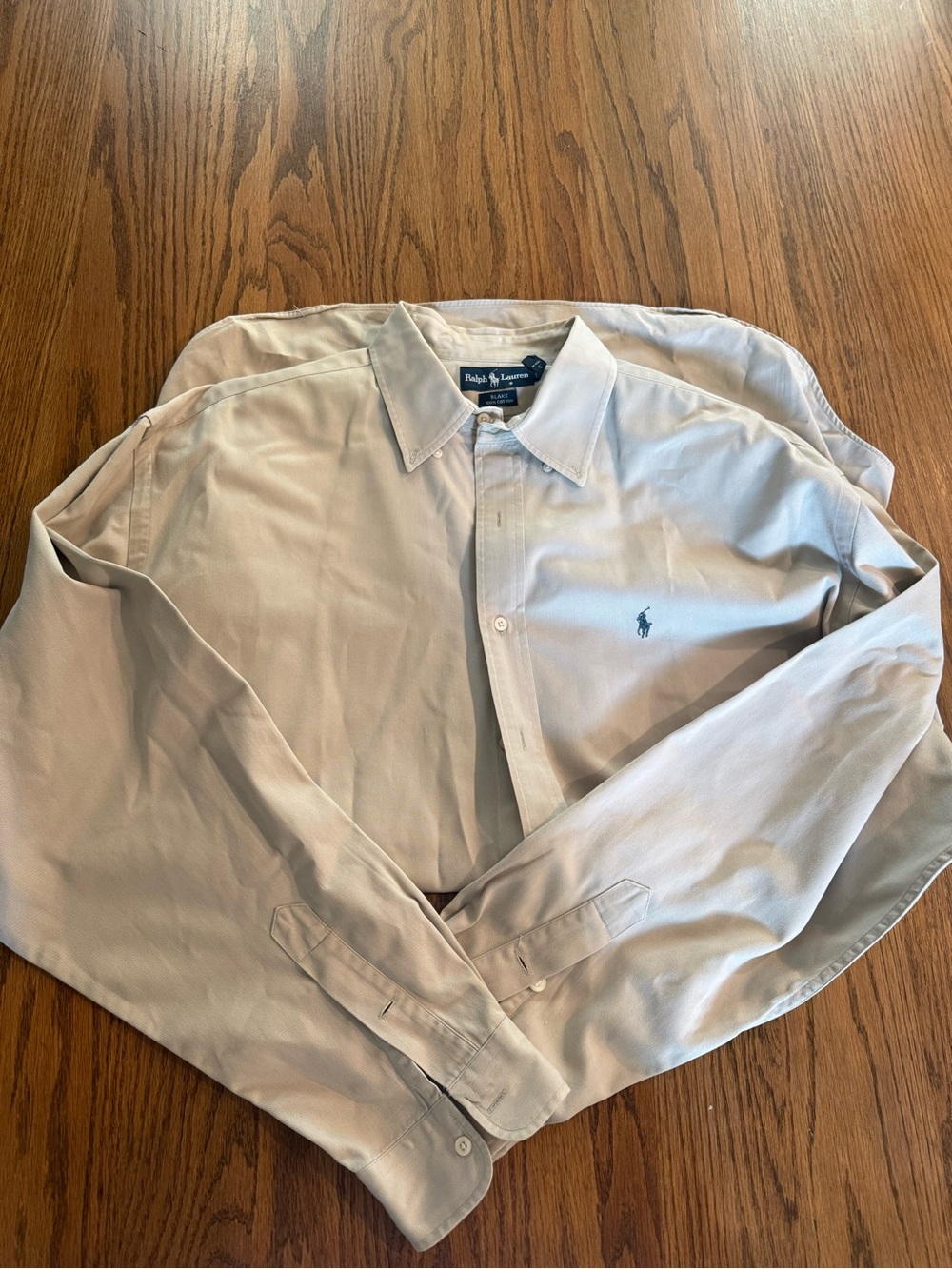 Ralph Lauren Blake Button-Down Shirt in Light Khaki